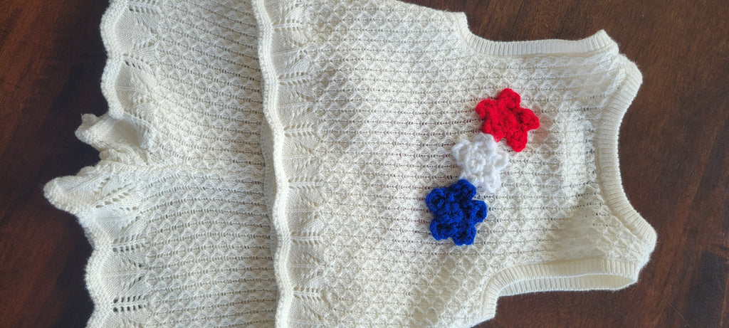 Baby girl's 2 piece Americana short set