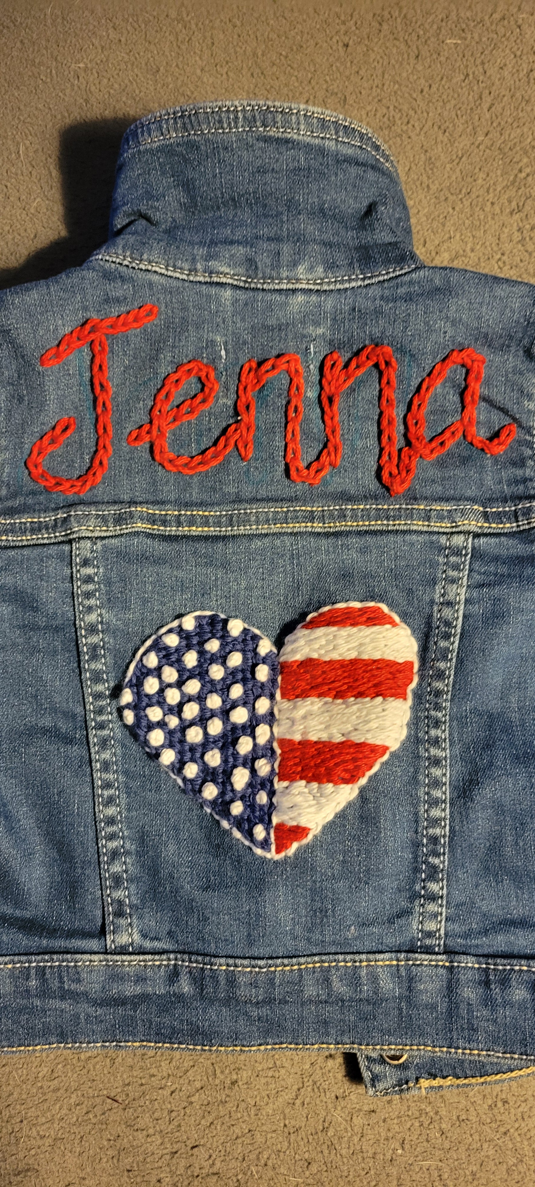 Custom jean jacket