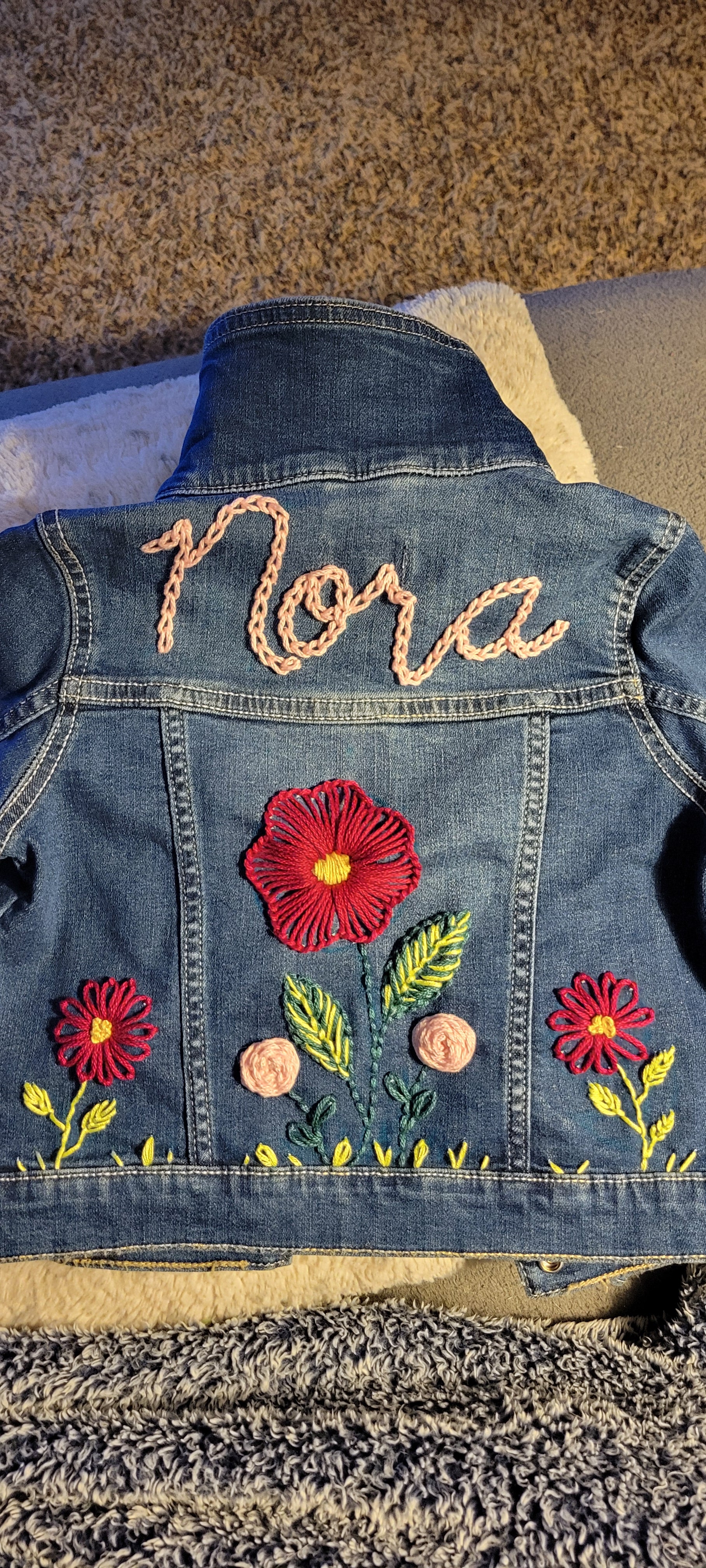 Custom jean jacket