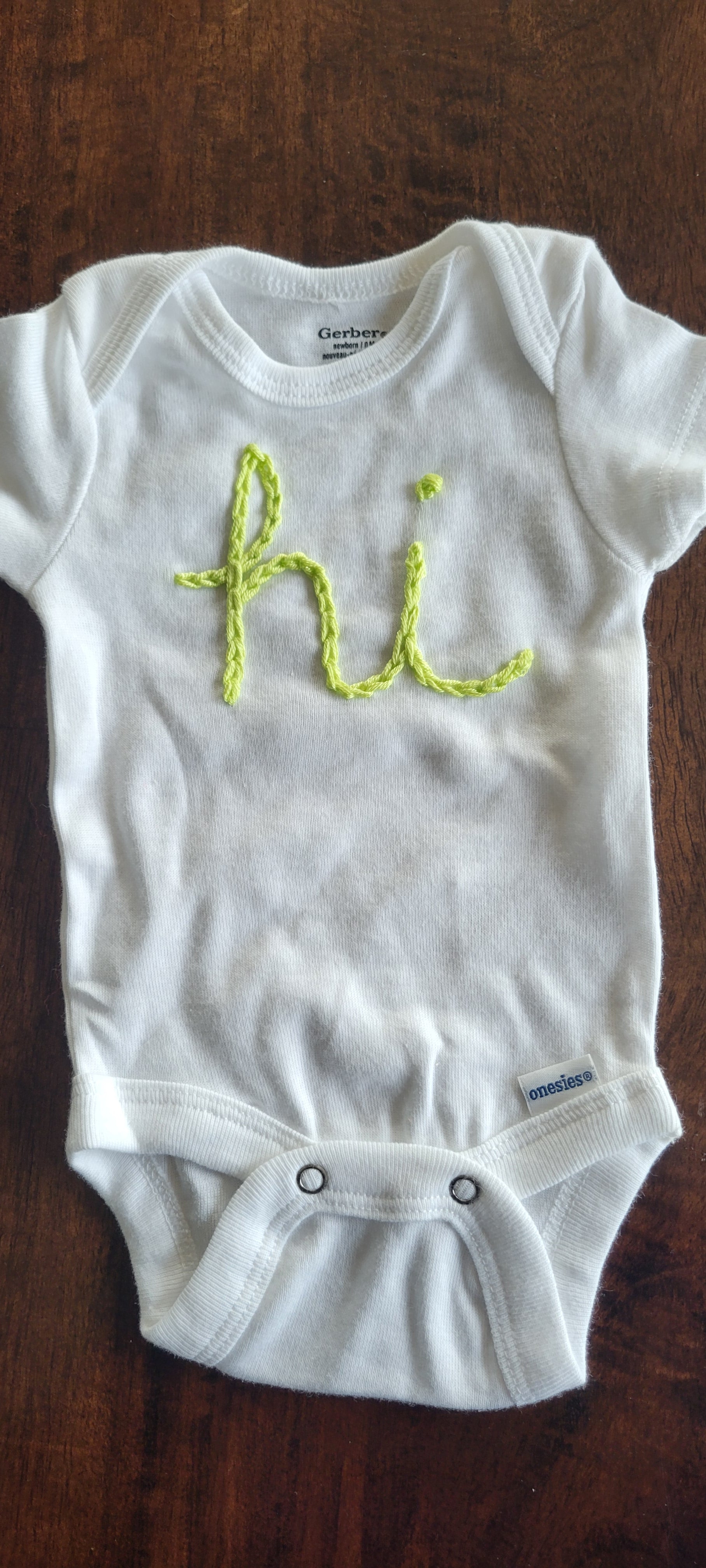 Newborn onesie